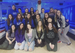 Bowling with Alpha Gamma Delta and Omega Pi